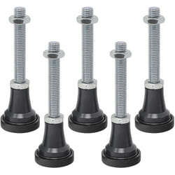 Schulte - Lot de pieds 9-12 cm pour un receveur de douche de plain-pied en résine minérale, Lot de 5 pieds