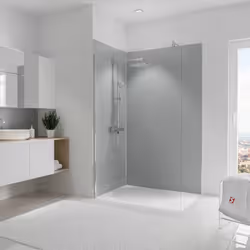 Pack de 2 panneaux muraux, gris argenté, Schulte DécoDesign Vous souhaitez remplacer votre baignoire par une douche, habiller ...