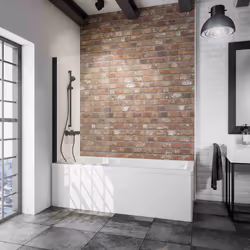 Pare-douche rabattable, verre 5 mm, profilé noir Vous êtes fan de bien-être ou plutôt du style pressé ? Pas de problème ! Un  ...
