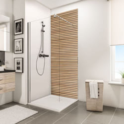 Panneau mural 100 x 210 cm Japandi horizontal, revêtement pour douche et salle de bain, DécoDesign décor Schulte