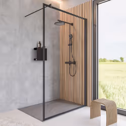 Description générale Une paroi de douche à l'italienne PMR ou walk in est idéale si vous cherchez une paroi tendance et desig ...