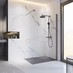 Description générale Une paroi de douche à l'italienne PMR ou walk in est idéale si vous cherchez une paroi tendance et desig ...