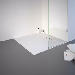 Description générale Le bac de douche de plain-pied ultra léger effet pierre en blanc mat est la solution idéale pour moderni ...