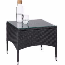 TecTake 402862 ensemble de meubles de jardin Noir