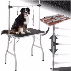 Description générale Bichonnez votre chien ou votre chat dans de bonnes conditions grâce à notre table de toilettage équipée  ...