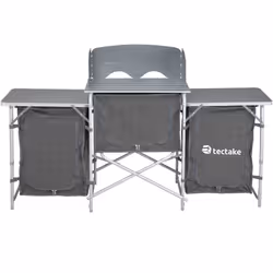 TecTake 402919 cuisine de camping Gris