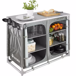 TecTake 402923 cuisine de camping Gris
