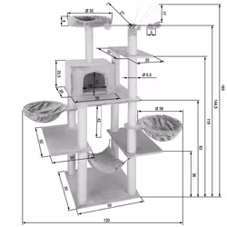 TecTake 402933 maison pour chat - Vue supplémentaire 5