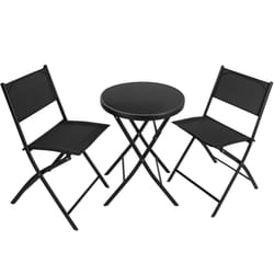 TecTake 402936 ensemble de meubles de jardin Noir