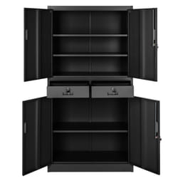 TecTake 402939 meuble de classement et accessoire Acier Noir