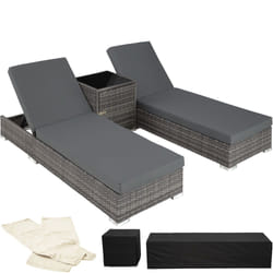 TecTake 403088 ensemble de meubles de jardin Gris