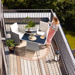 TecTake 403096 ensemble de meubles de jardin Noir