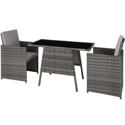 TecTake 403097 ensemble de meubles de jardin Gris