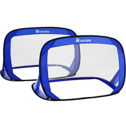 TECTAKE Buts de football auto-déployants - bleu