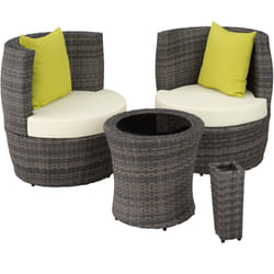 TecTake 403141 ensemble de meubles de jardin Gris