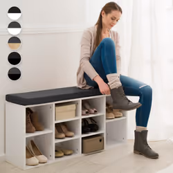 TecTake 403172 Organisateur pour chaussures Noir, Marron