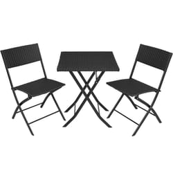 TecTake 403196 ensemble de meubles de jardin Noir