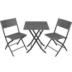 TecTake 403197 ensemble de meubles de jardin Gris