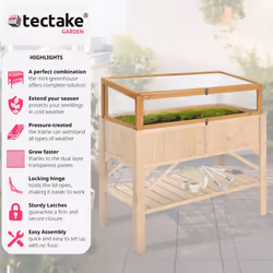 TecTake 403231 jardinière surélevée Marron