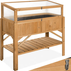 TecTake 403251 jardinière surélevée Marron