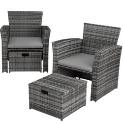TecTake 403279 ensemble de meubles de jardin Gris