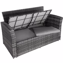 TecTake 403279 ensemble de meubles de jardin Gris