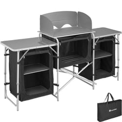 TecTake 403344 cuisine de camping Noir