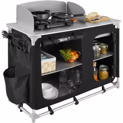 TecTake 403345 cuisine de camping Noir