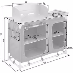 TecTake 403345 cuisine de camping Noir - Vue supplémentaire 6