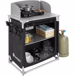 TecTake 403346 cuisine de camping Noir