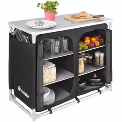 TecTake 403348 cuisine de camping Noir