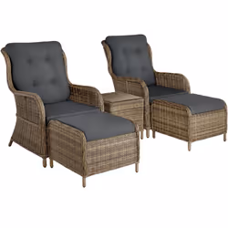 TecTake 403352, Marron, 2 siège(s), Adultes et enfants, Garçon/Fille