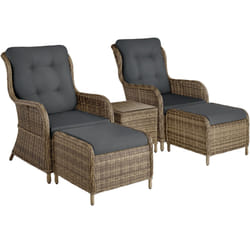 TecTake 403352 ensemble de meubles de jardin Marron