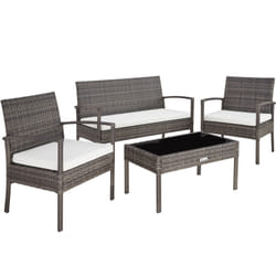 TecTake 403398 ensemble de meubles de jardin Gris