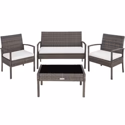 TecTake 403398 ensemble de meubles de jardin Gris