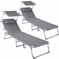TecTake 403414, Gris, Polyester, Acier, 110 kg, 6,2 kg