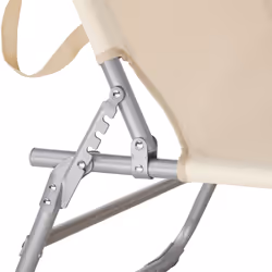 TecTake 403417 chaise de plage Beige Polyester, Acier - Vue supplémentaire 5