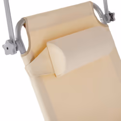 TecTake 403417 chaise de plage Beige Polyester, Acier - Vue supplémentaire 7