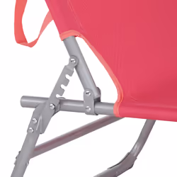 TecTake 403419 chaise de plage Rose Polyester, Acier - Vue supplémentaire 5
