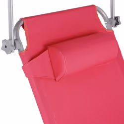 TecTake 403419 chaise de plage Rose Polyester, Acier - Vue supplémentaire 7