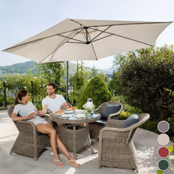 TecTake 403428 parasol de terrasse Gris