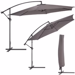 TecTake 403428 parasol de terrasse Gris