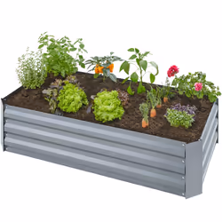 TecTake 403447 jardinière surélevée Gris