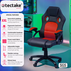 TecTake 403465 Siège pour jeu vidéo