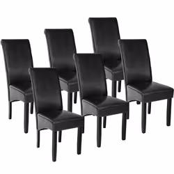 TecTake 403495, Noir, 6 siège(s)