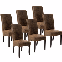 TecTake 403501, Marron, 6 siège(s)