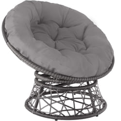 TecTake 403553 chaise d'extérieur Polyester, Acier Gris