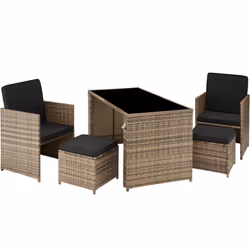 TecTake 403563, Marron, 2 siège(s), Adultes et enfants, Garçon/Fille