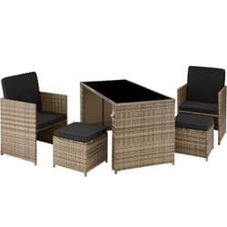 TecTake 403563 ensemble de meubles de jardin Marron