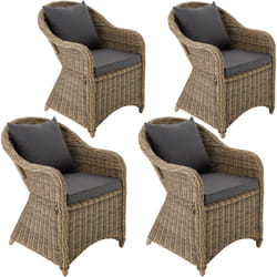 TecTake 403573 ensemble de meubles de jardin Marron